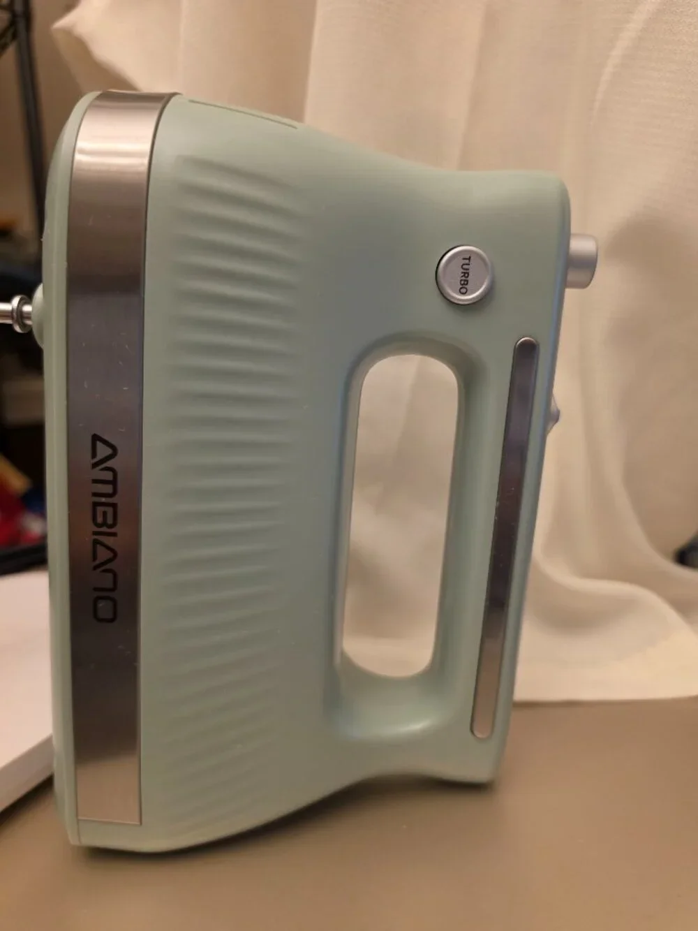 Ambiano sage/pastal green (soft) 5 speed with turbo and beaters hand mixer